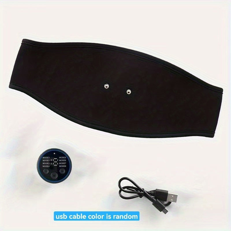EMS Muscle Stimulation Abs Abdominal Belt Trainer Stimulator Massage Fitness Slimming Massager Belly Weight Loss Body (usb Cable Color Is Random)