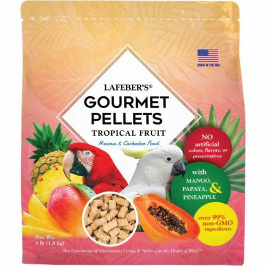 Lafeber Company Tropical Fruit Gourmet Pellets Macaw Bird Food 4 Pounds