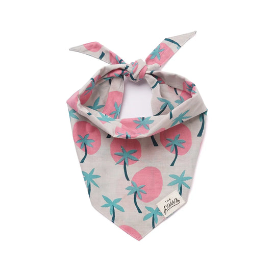 The Paws Bandana - Bingin' Palm Trees