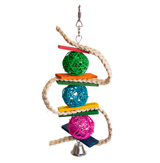 Snake Wicker Ball & Bell