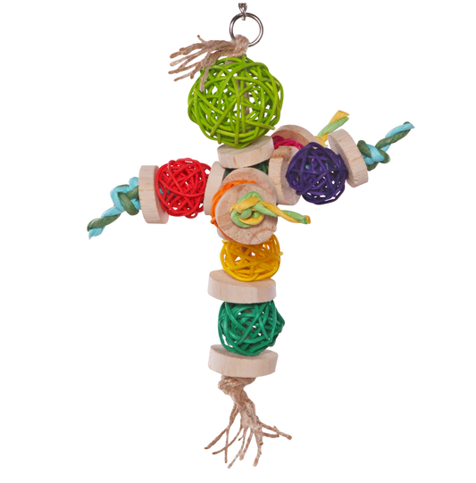 Colourful Wicker Balls with Decoration