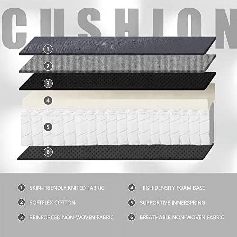 Gaming Chair Fabric with Pocket Spring Cushion Massage Game Chair Cloth with Headrest Ergonomic Computer Chair with Footrest 290LBS Black
