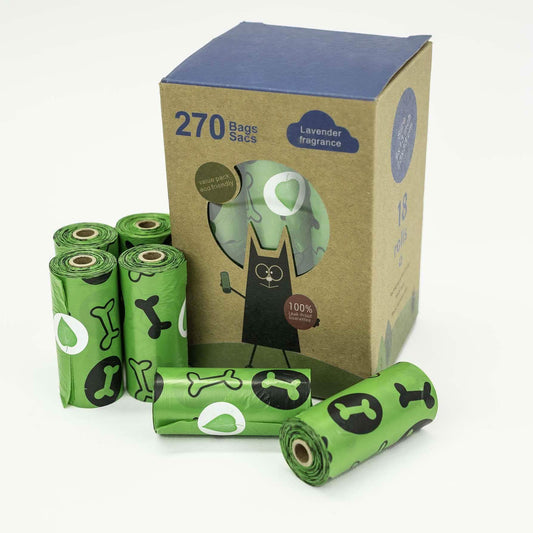 270-Pack: Leak-Proof Lavender scented Dog Pet Poop Bags