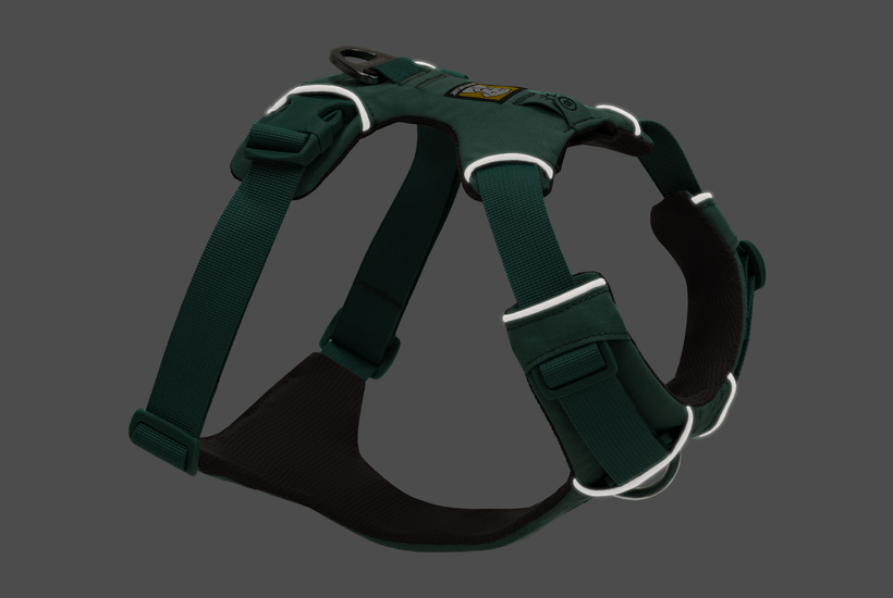 Ruffwear Front Range Dog Harness in River Rock Green