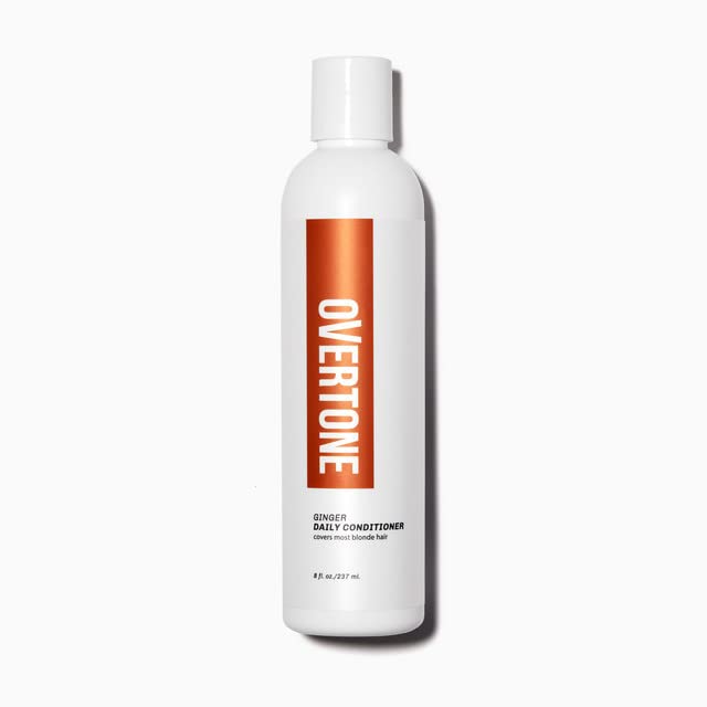 OVERTONE Haircare Daily Conditioner - 8 oz Semi-Permanent Daily Conditioner w/Shea Butter & Coconut Oil - Cruelty-Free Hair Color (Ginger)