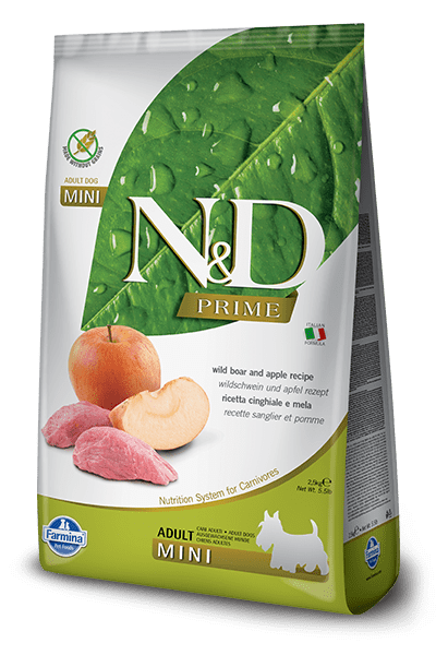 Farmina N&D Natural & Delicious Grain Free Mini Adult Wild Boar & Apple Dry Dog Food