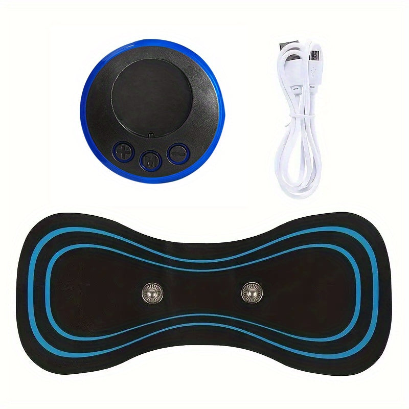 Relieve Neck Pain Instantly with Rechargeable Massager & EMS Cervical Vertebra Patch - Dropshipping Available!
