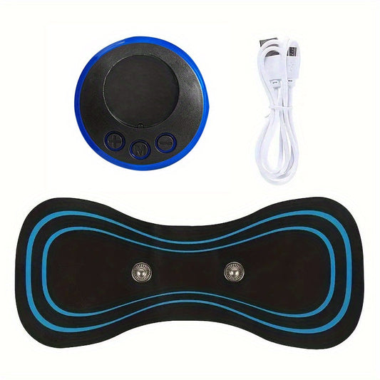 Relieve Neck Pain Instantly with Rechargeable Massager & EMS Cervical Vertebra Patch - Dropshipping Available!