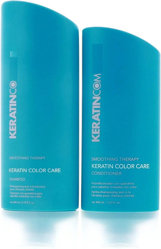 Keratin Color Care Smoothing Shampoo and Conditioner Therapy 13.5 Each DUO