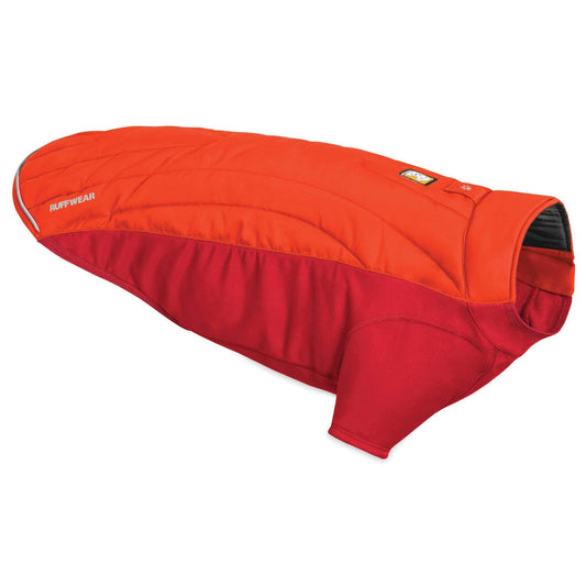 Ruffwear, Powder Hound Insulated, Water Resistant Cold Weather Jacket for Dogs, Sockeye Red, X-Small