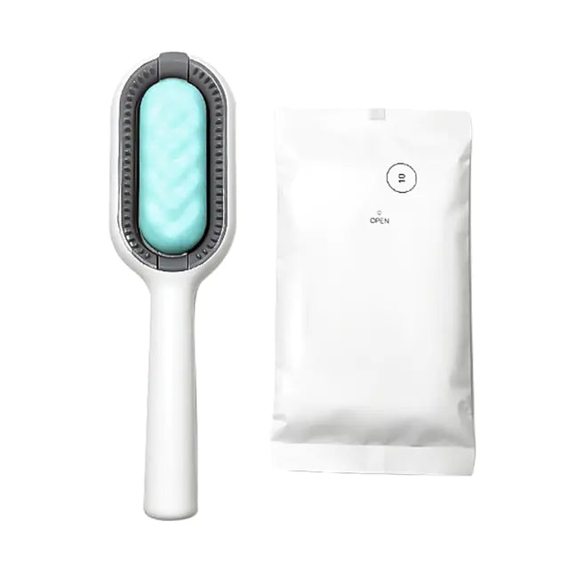 Pet Hair Cleaning Grooming Brush Blue 0.5MM Short Hair