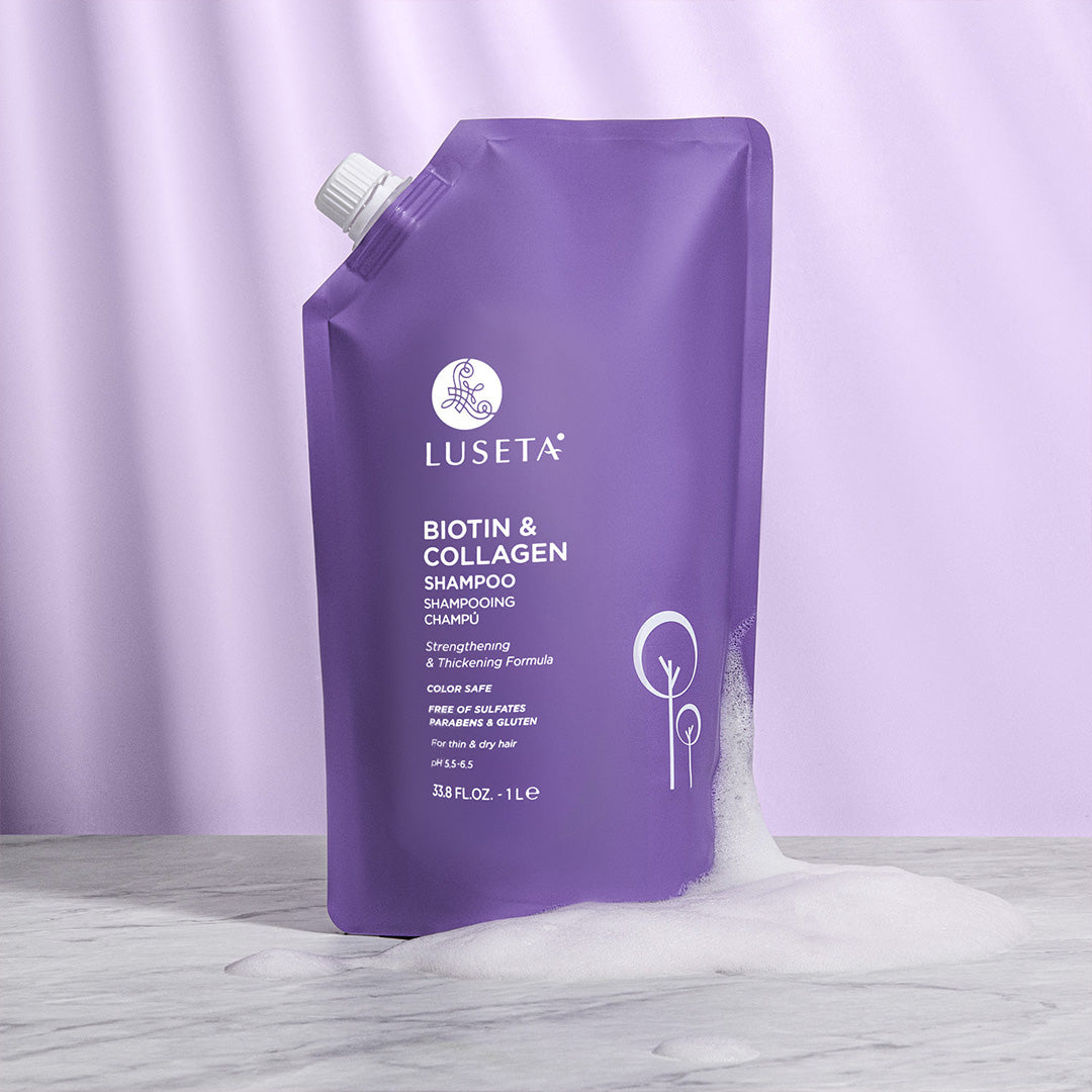 Biotin & Collagen Shampoo Pouch Shampoo Luseta Beauty 33.8oz