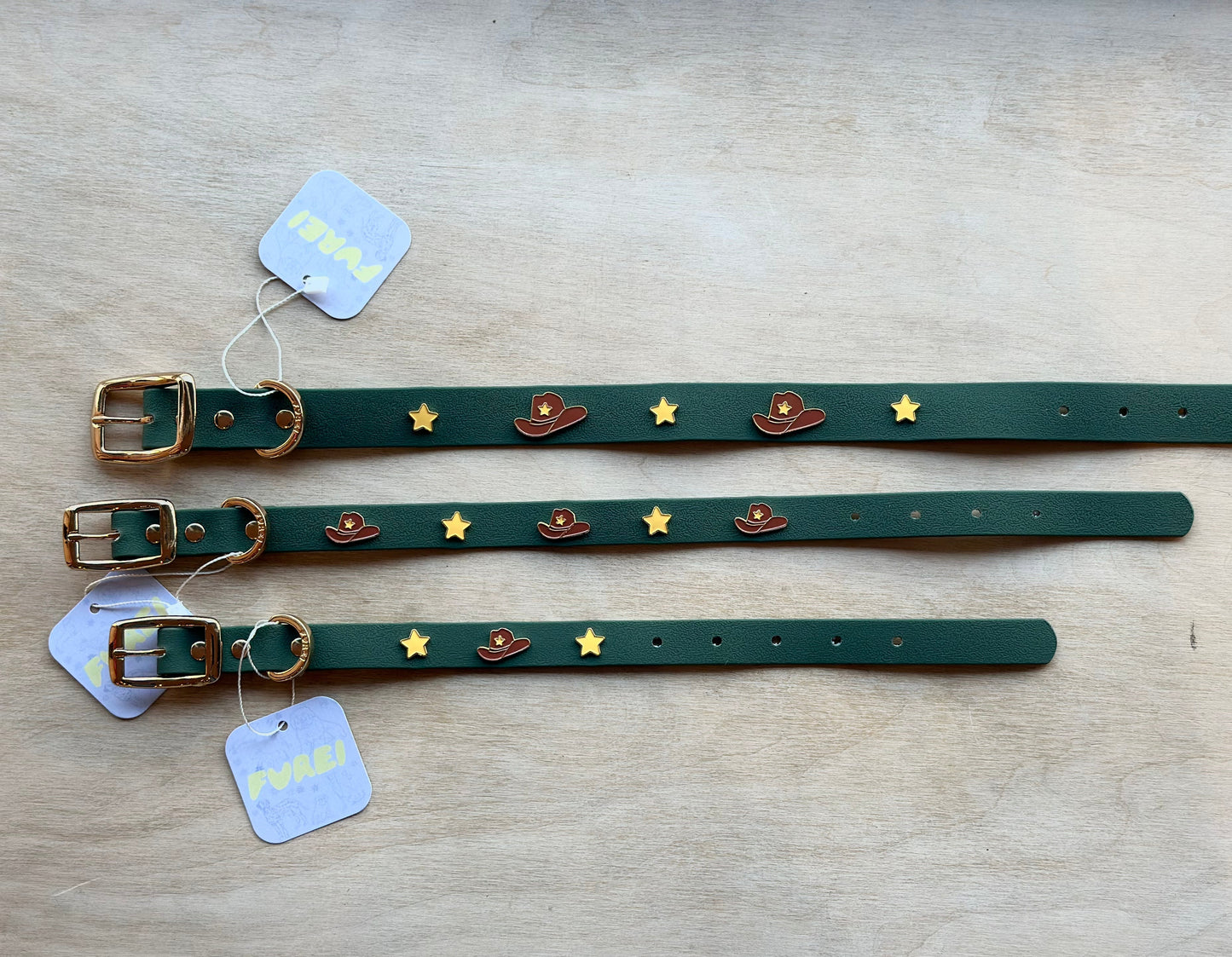 Furei Pets Waterproof Charm Collar - Cowboy