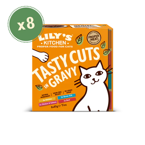 Lily's Kitchen Cat Tasty Cuts Mixed Multipack (8x85g)