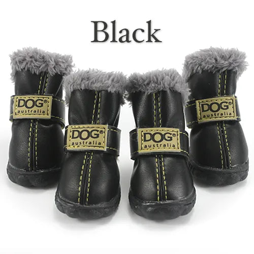 PETASIA Pet Dog Shoes Black M (3)