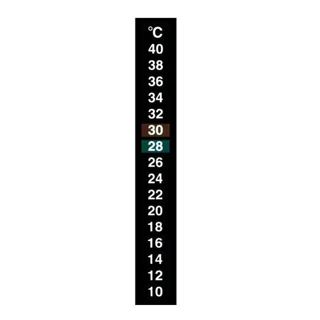 Aquarium Dual Scale Thermometer Stick Black 1 Piece