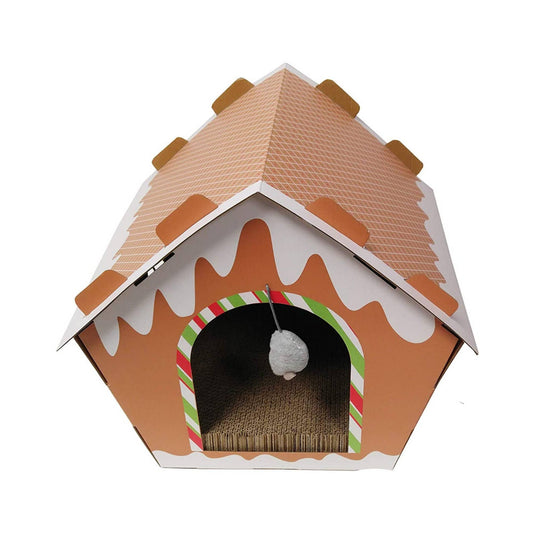 Midlee Cat Gingerbread House