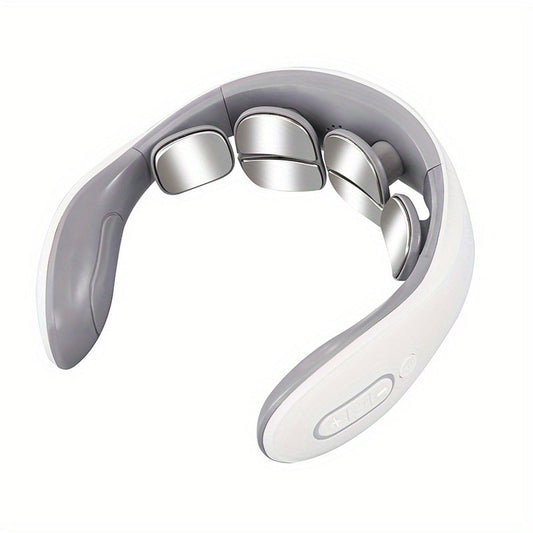 Relieve Neck Pain Instantly with this Intelligent Electric Rechargeable Heating Magnetic Pulse Neck Massage Instrument!