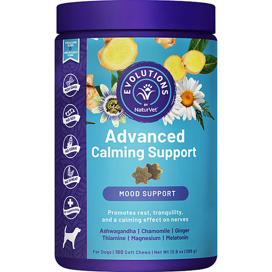 Naturvet Advanced Calming Soft Chews 180 count