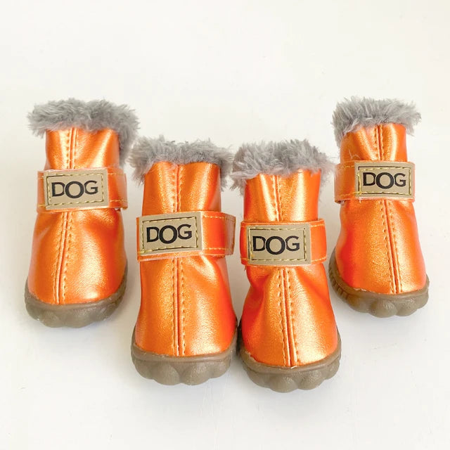 PETASIA Pet Dog Shoes Gold M (3)