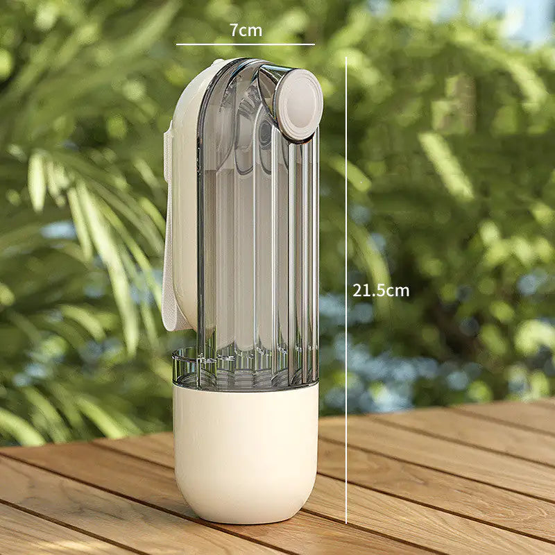 2 in 1 Pet Feeding Bottle Beige